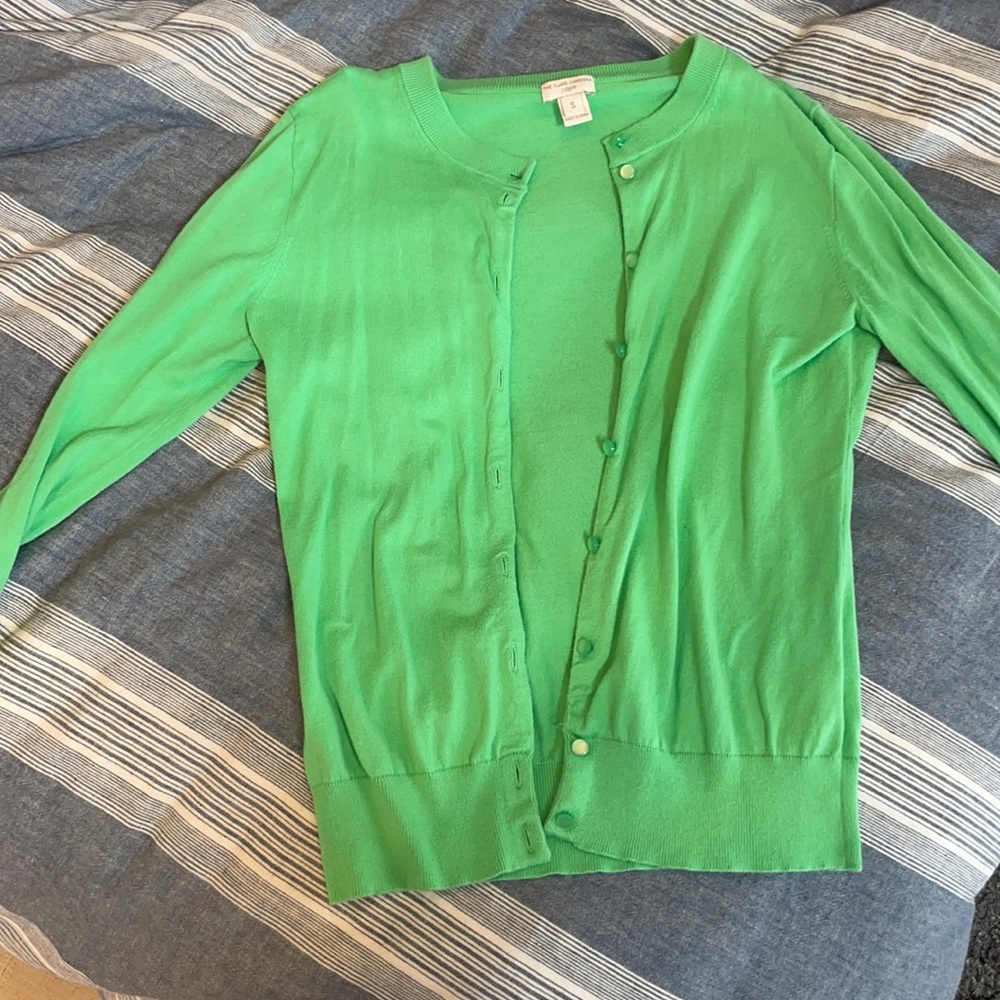 J. Crew Clare Cardigan- Kelly Green
